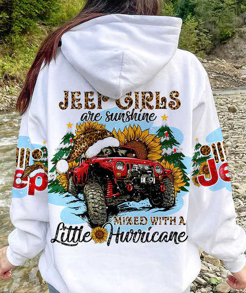 Custom Name Jeep Girl Are Sunshine Leopard Hoodie