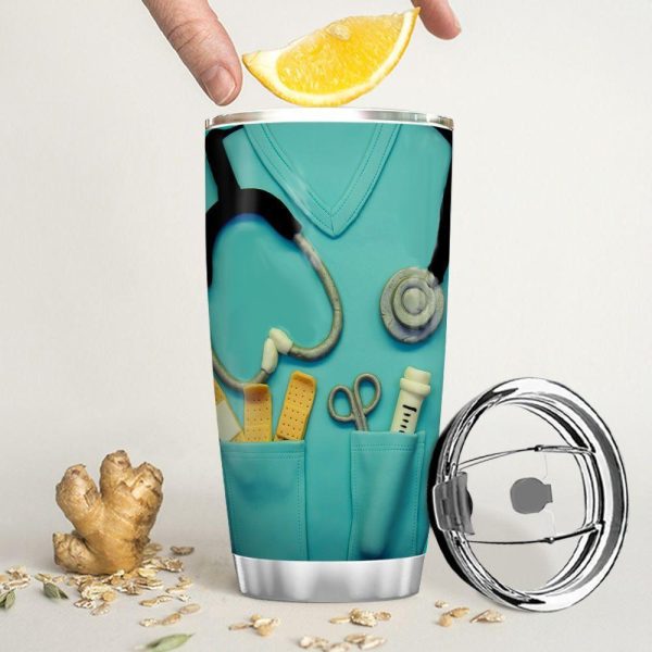 Personalized Nurse Tumbler Nurse Nutrition Facts In Uniform - Image 2