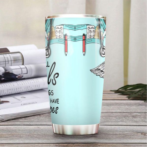 Personalized Nurse Tumbler Not All Angels Have Wings Some Have Stethoscopes - Image 2