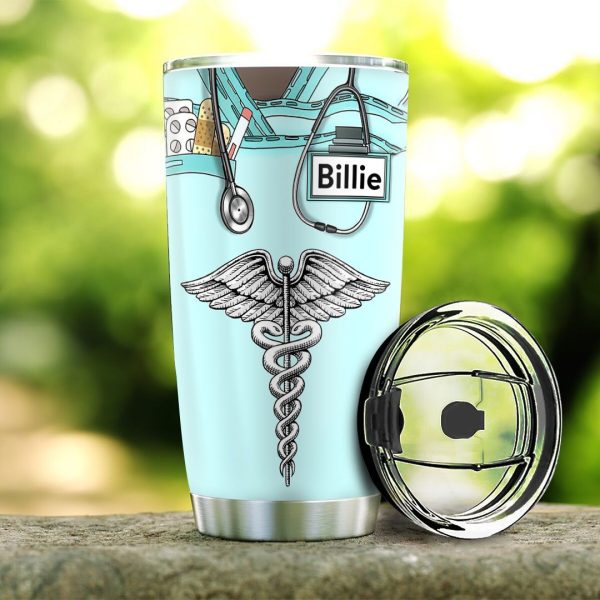 Personalized Nurse Tumbler Not All Angels Have Wings Some Have Stethoscopes - Image 3