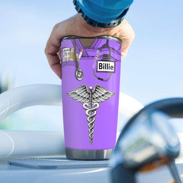 Personalized Nurse Tumbler Dont Give Up - Image 2