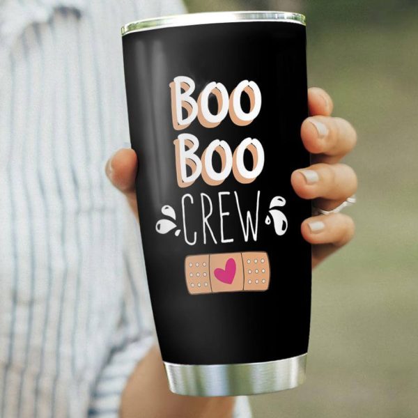 Nurse Tumbler Boo Boo Crew Halloween Gift - Image 3