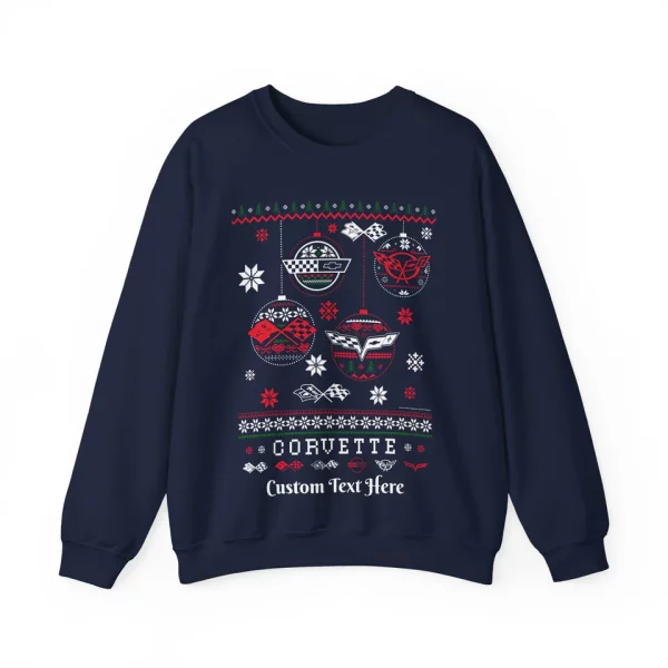 Limited 2025 Christmas Ugly Sweater The Grinch Corvette HLQ9 - Image 3