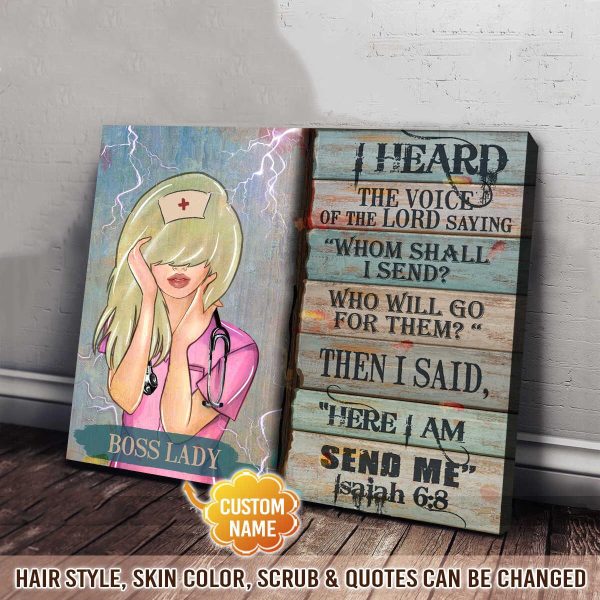 Personalized Nurse Canvas I Am The Storm - Image 4