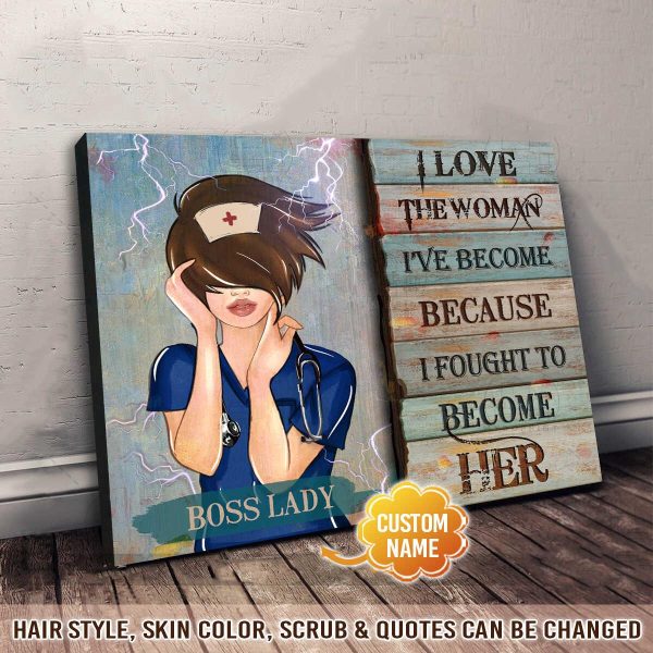 Personalized Nurse Canvas I Am The Storm - Image 2