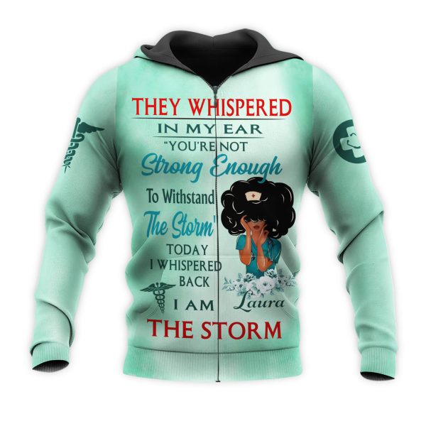 Personalized Nurse 3D Hoodie Today Im A The Storm - Image 3