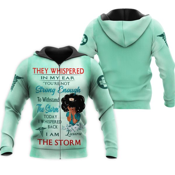 Personalized Nurse 3D Hoodie Today Im A The Storm - Image 4