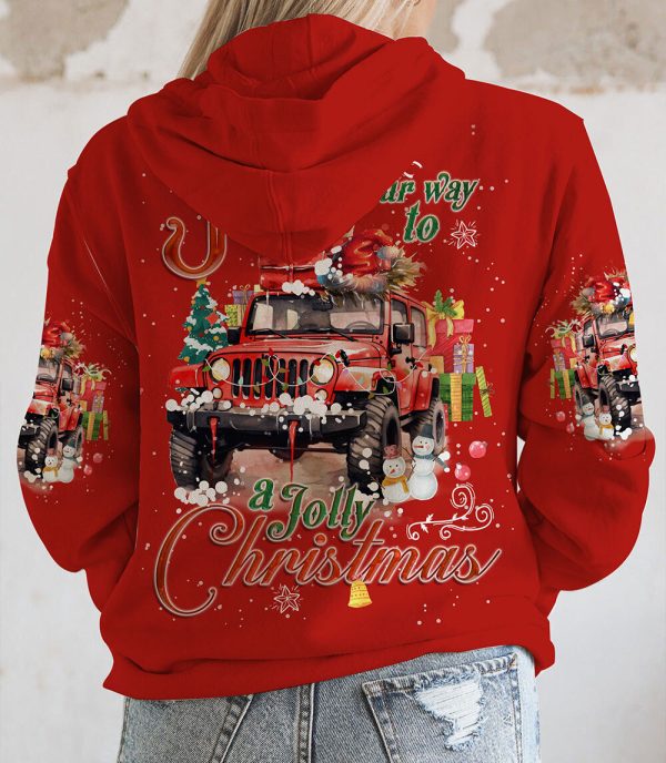 Custom Name Jeep Hoodie Jolly ChristMas Shirt
