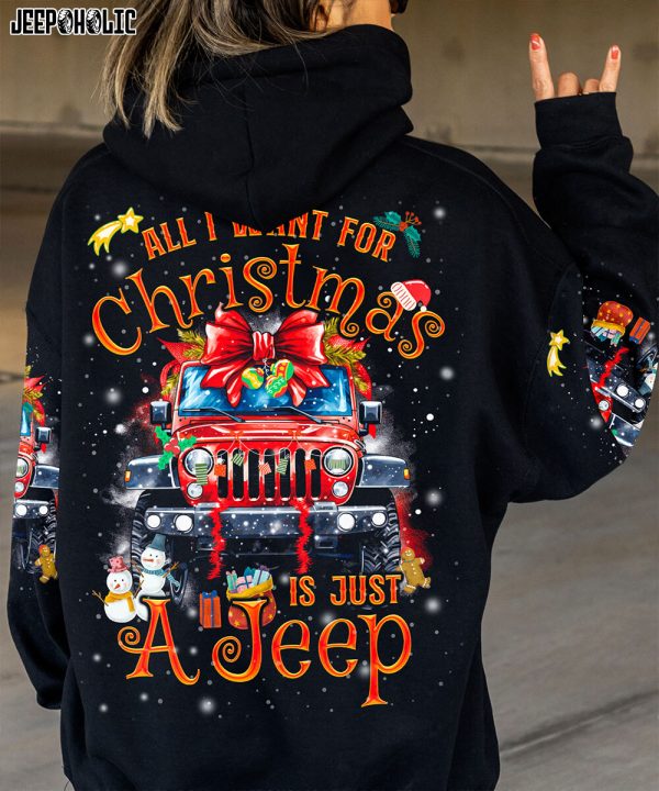 Custom Name Jeep Hoodie All I Want For Xmas Is A Jeep
