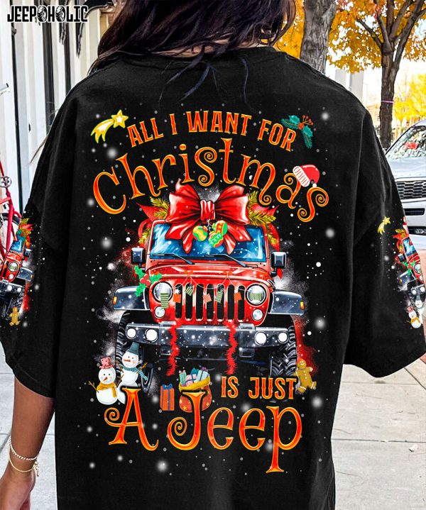 Custom Name Jeep Hoodie All I Want For Xmas Is A Jeep - Image 2