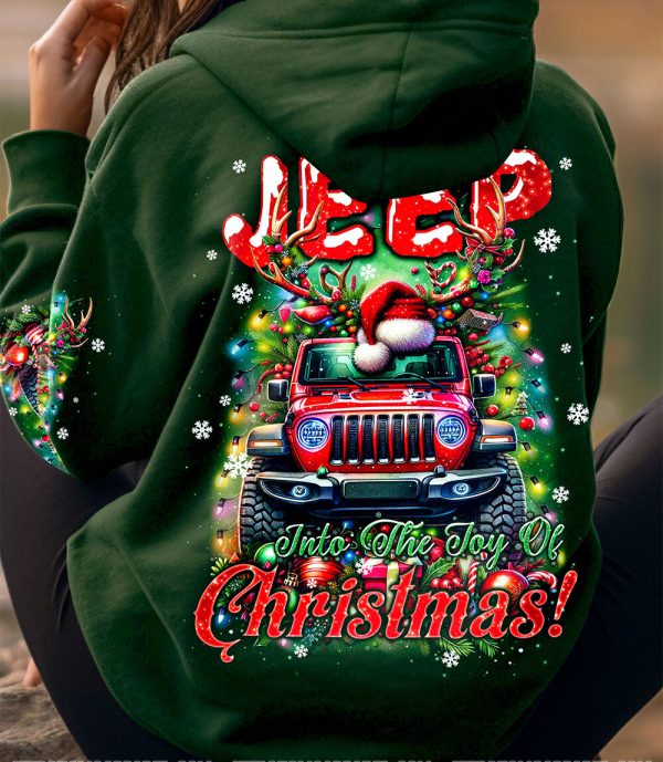 Custom Name Jeep Hoodie Joy Of ChristMas