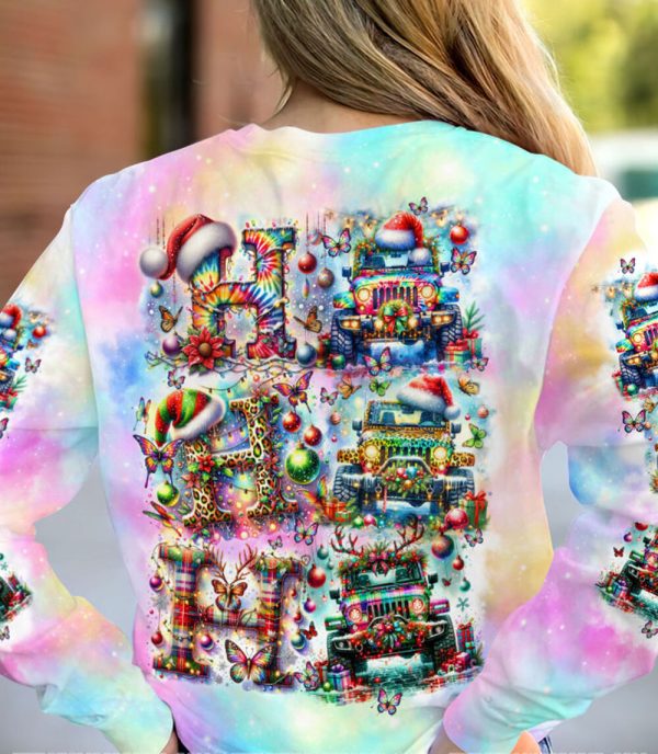 Custom Name Jeep Hoodie For Xmas Ho Ho Ho - Image 2