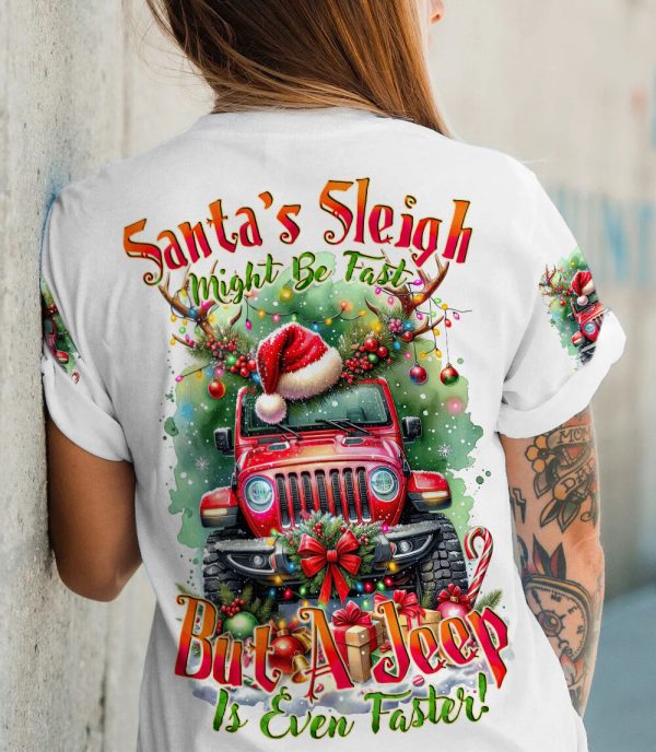 Custom Name A Jeep Is Faster Than Santa's Sleigh - Image 2