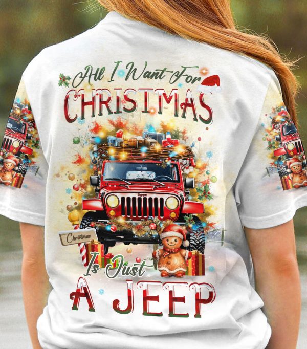 Custom Name Jeep Hoodie All I Want For Christmas Is A Jeep - Image 2