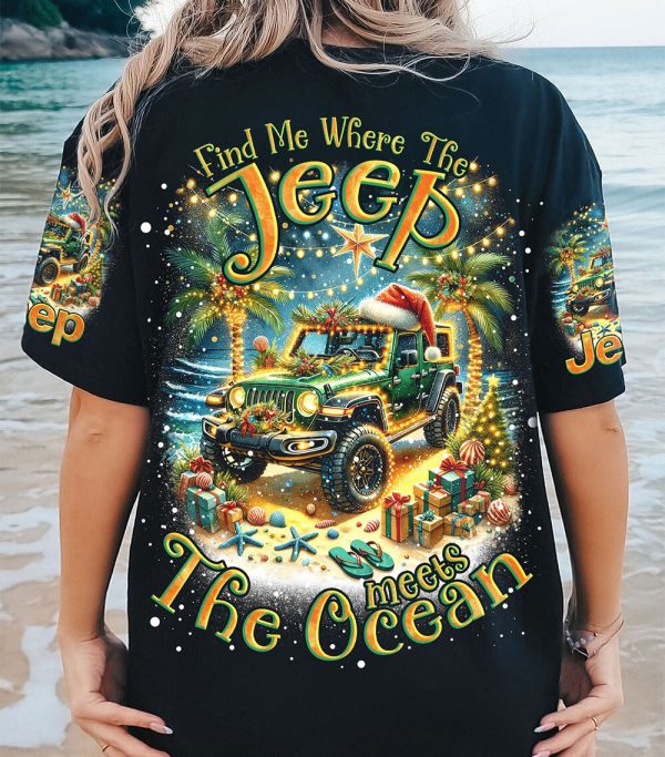 Custom Name Find Me Where The Jeep Meets The Ocean - Image 2