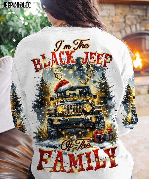 Custom Name Black Jeep Of The Family - Image 2