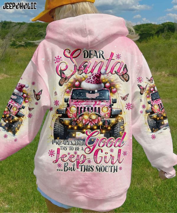 Custom Name Dear Santa I Realy A Good Jeep Girl - Image 2