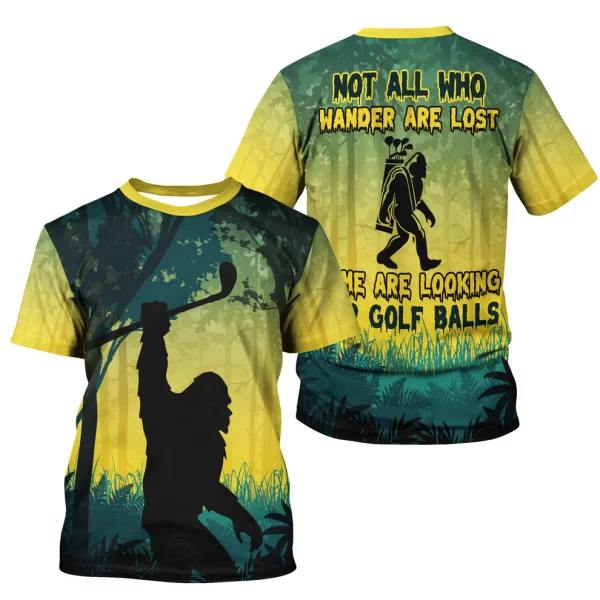Funny Bigfoot Golf Shirt – Men’s Golf Polo, Casual Golfing Apparel & Gift - Image 3