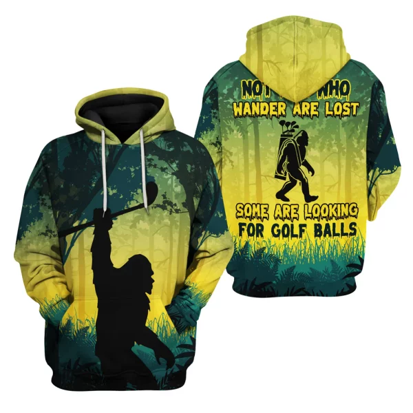 Funny Bigfoot Golf Shirt – Men’s Golf Polo, Casual Golfing Apparel & Gift - Image 5