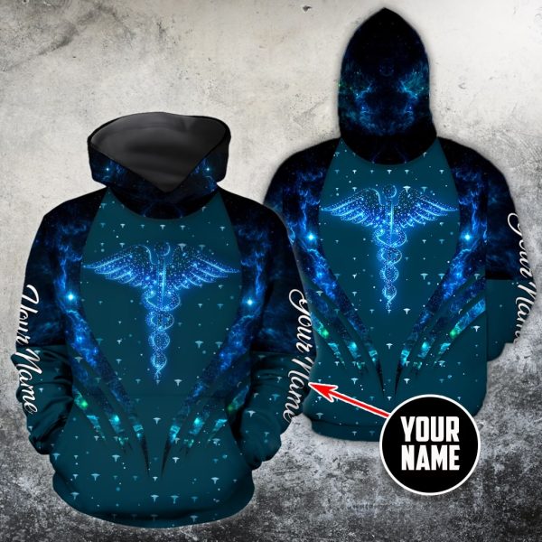Personalized Nurse 3D Hoodie Galaxy 3D Hoodie
