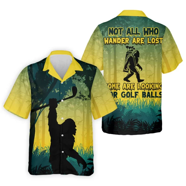 Funny Bigfoot Golf Shirt – Men’s Golf Polo, Casual Golfing Apparel & Gift - Image 2