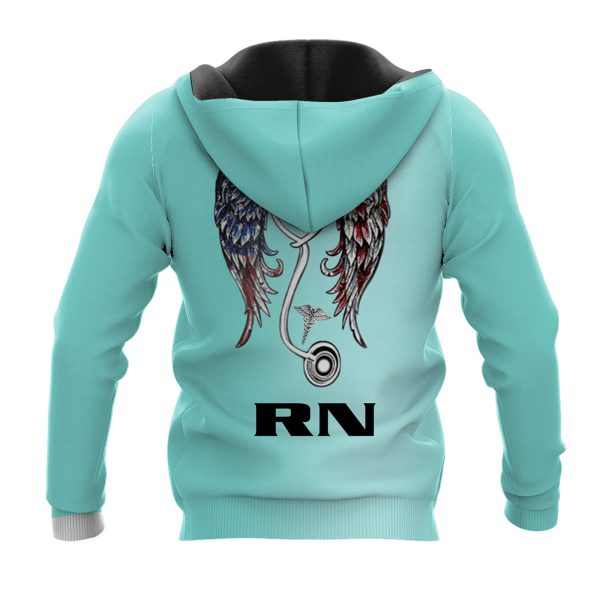 Personalized Nurse 3D Hoodie Dont Give Up You Nurse With Angel Wings - Image 5