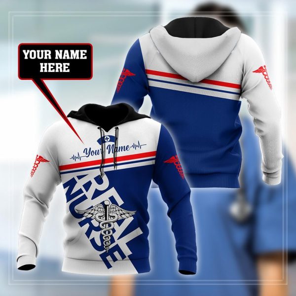 Personalized Nurse 3D All Over Printed Hoodie