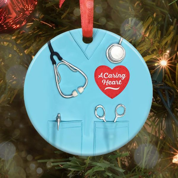 Nurse Ceramic Ornament A Caring Heart - Image 2