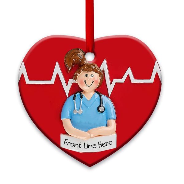 Nurse Ceramic Ornament Front Line Hero - Image 3