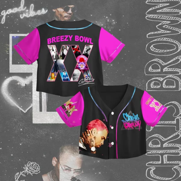 Chris Brown Tour Crop Top Jersey