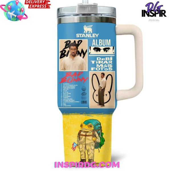 Bad Bunny DeBí Tirar Más Fotos Custom Stanley Tumbler 40oz - Image 3