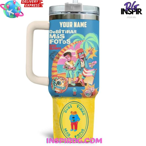 Bad Bunny DeBí Tirar Más Fotos Custom Stanley Tumbler 40oz - Image 2