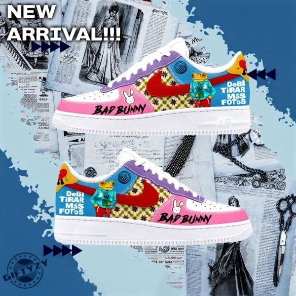 Bad Bunny Music Debí Tirar Más Fotos Album Nike Air Force 1 Shoes Pink