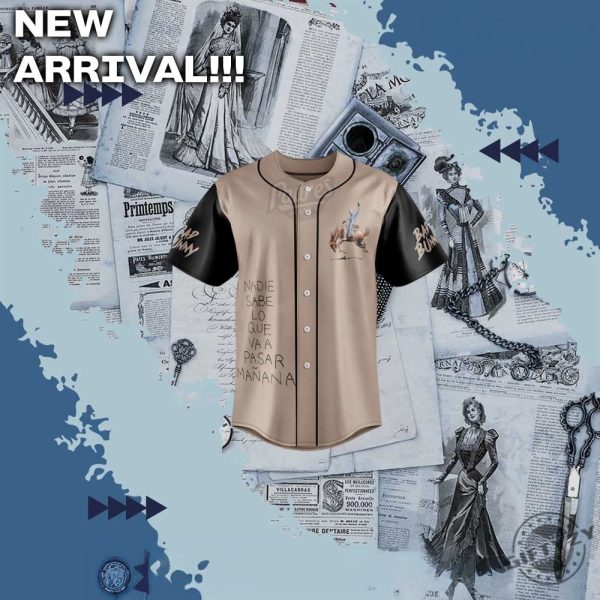 Bad Bunny Music Nadie Sabe Lo Que Va A Pasar Manana Baseball Jersey - Image 3