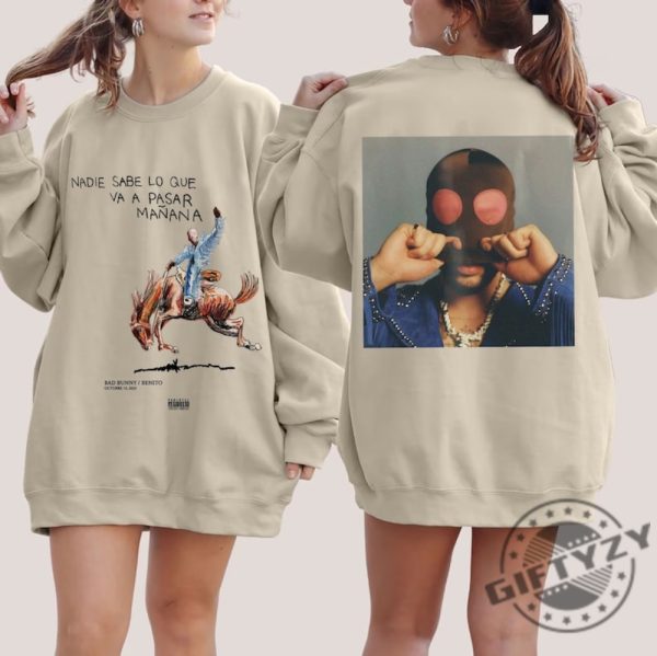 3D Hoodie Bad Bunny Sweatshirt Tshirt New Album Nadie Sabe Lo Que Va Pasar Manana