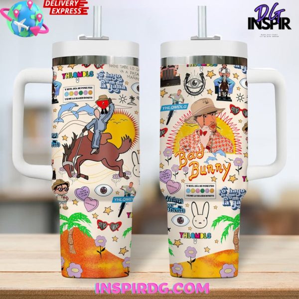 Bad Bunny YHLQMDLG Stanley Tumbler Cup 40oz