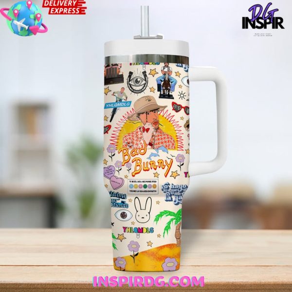 Bad Bunny YHLQMDLG Stanley Tumbler Cup 40oz - Image 3