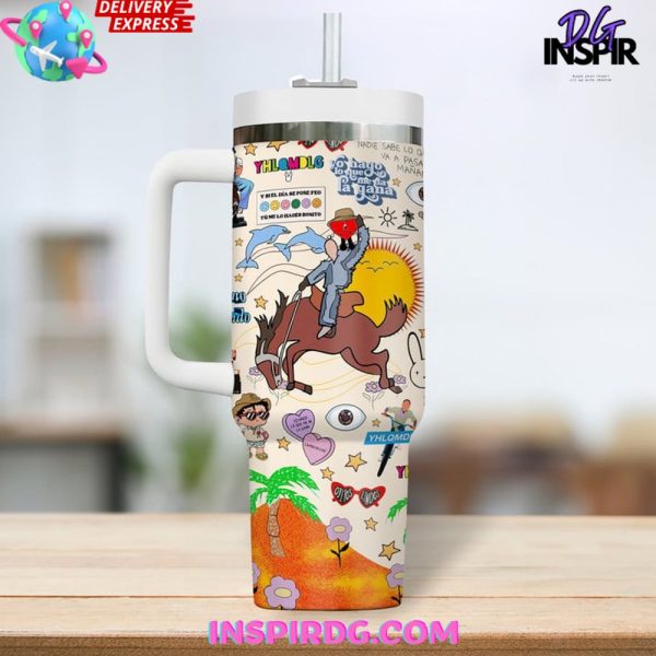Bad Bunny YHLQMDLG Stanley Tumbler Cup 40oz - Image 2
