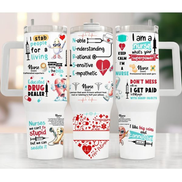 Sarcastic Nurse 40oz Tumbler
