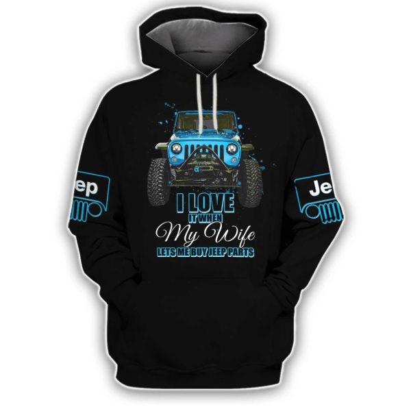 Matching Jeep 3D All Over Hoodie I Love It When My Wife - Image 3
