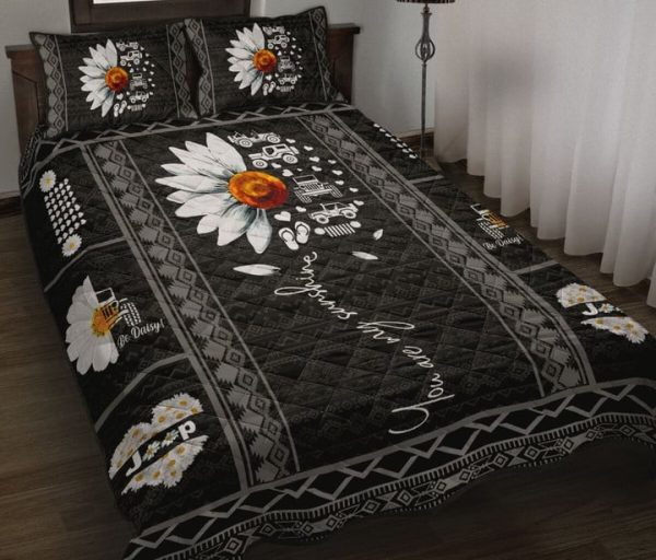 Jeep Quilt Set You Are My Sunshine Daisy