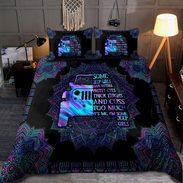 Jeep Colorful Mandala Bedding Set