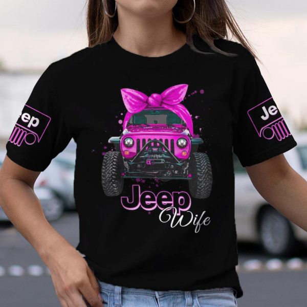Jeep Couple 3D- T-shirt Jeep Wife I Love When My Wife - Image 2