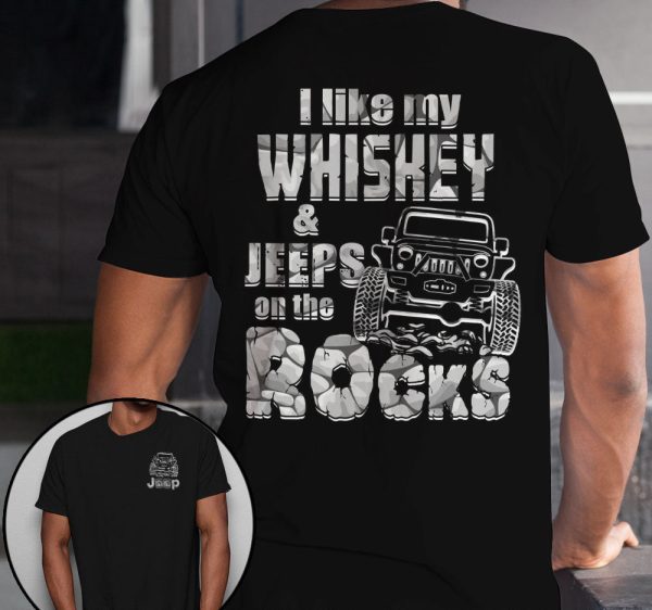Jeep Couple 3D T-shirts I Like My Whisky And Jeeps On The Rock - Image 3
