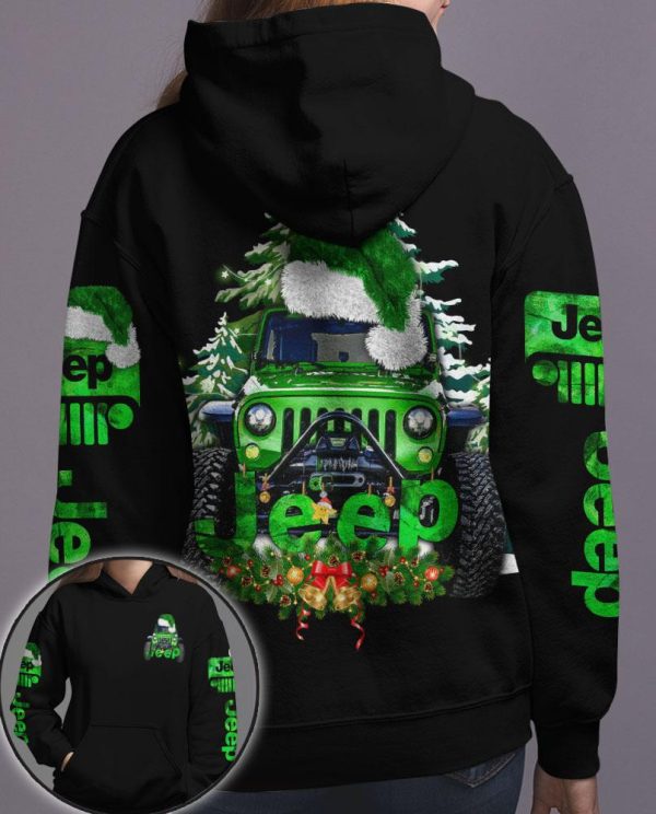 Jeep Couple 3D All Over Hoodie Christmas Jeep - Image 3