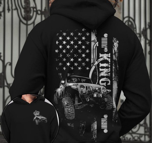 Jeep Couple 3D All Over Hoodie Jeep King Queen - Image 3
