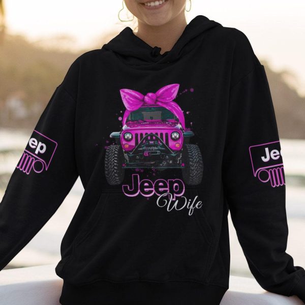 Jeep Couple 3D All Over Hoodie Jeep Wife I Love When My Wife - Image 2
