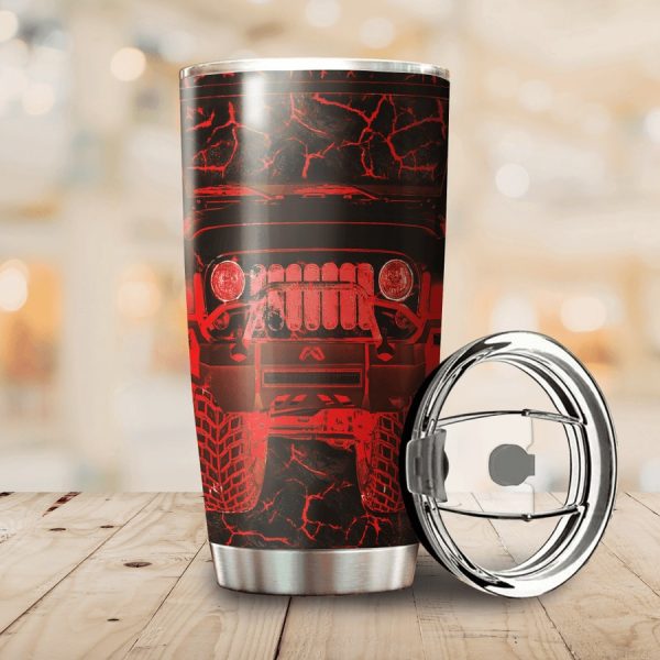 Personalized Jeep Stainless Steel Tumbler - Image 2