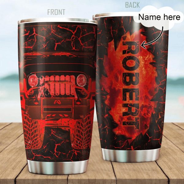Personalized Jeep Stainless Steel Tumbler