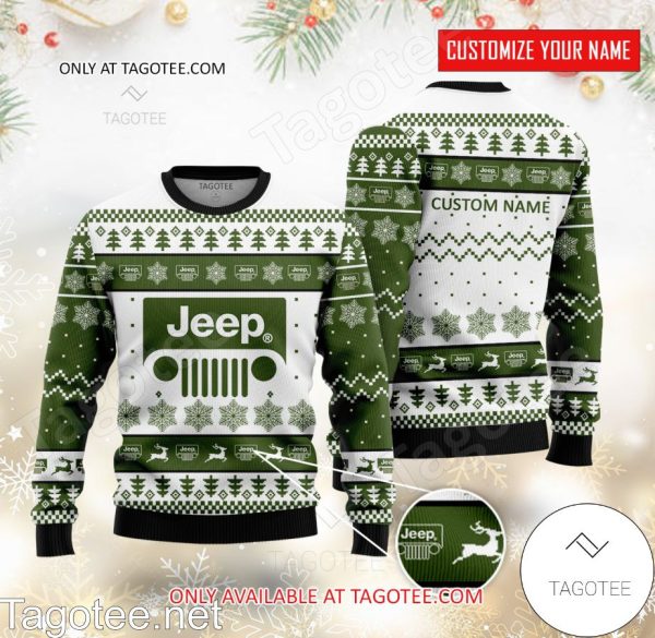 Limited 2025  Jeep Logo Personalized Ugly Christmas Sweater